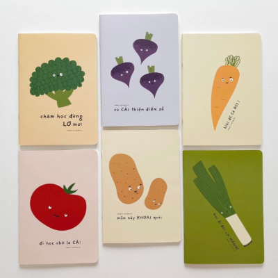 Combo 6 vở kẻ ngang Vitamin 80 120 trang