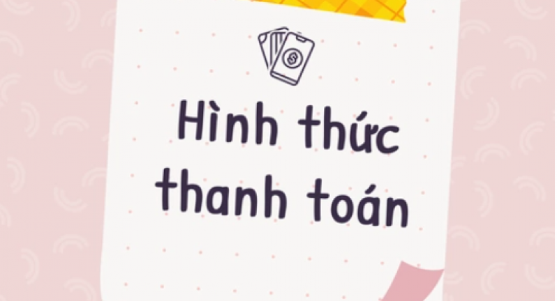HÌNH THỨC THANH TOÁN KHI ĐẶT HÀNG ONLINE