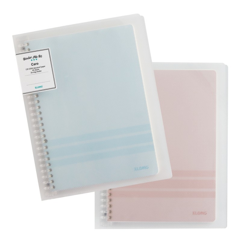 Sổ Binder File nhựa kẹp còng B5 KLONG - 40 tờ