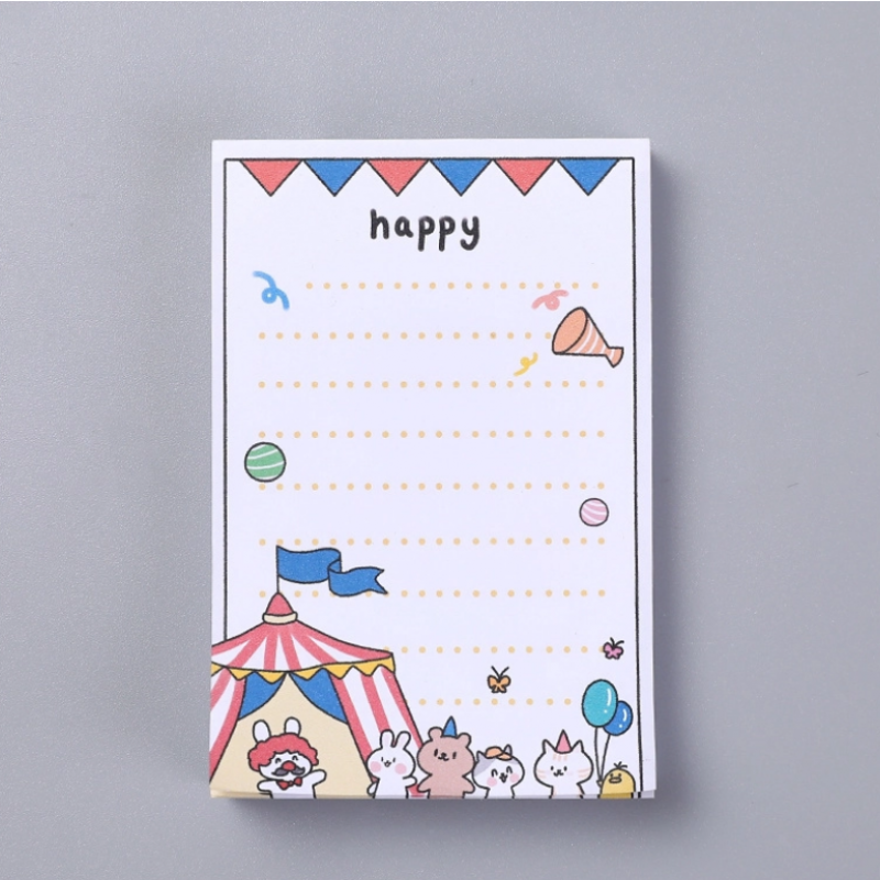 Tập giấy note, giấy nhớ họa tiết dễ thương